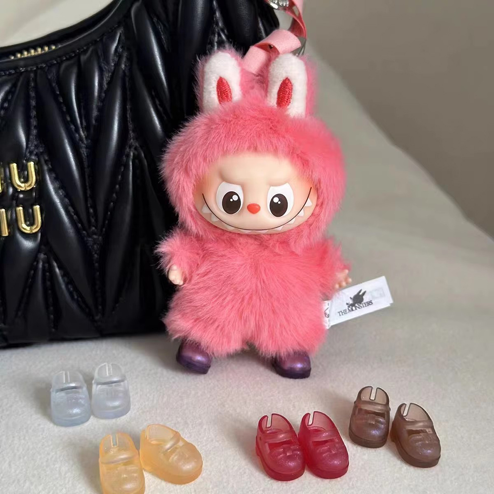 Tuxedo Lapel Pin - Mini Doll Shoes for 10cm Labubu