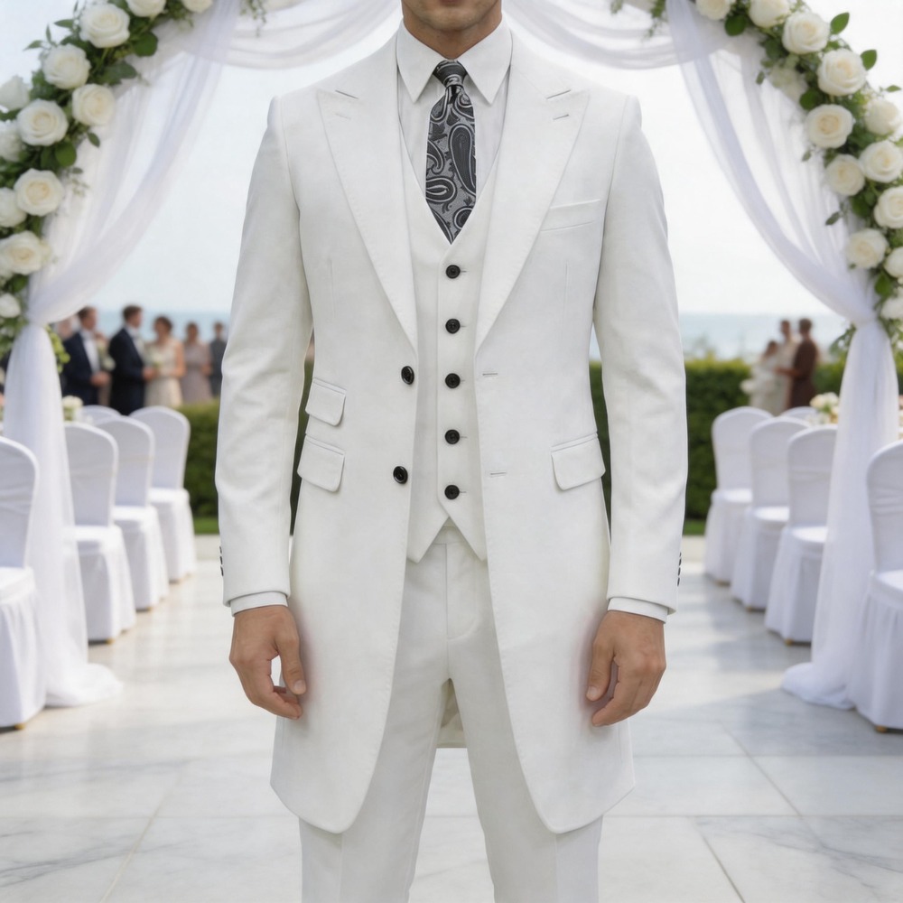 Formal Men Party Wear Jacket - Slim Fit 3 Pieces Formal Men