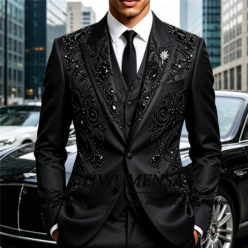 Men Formal Wear Fashion - Luxury Wedding Suits Form Men Black