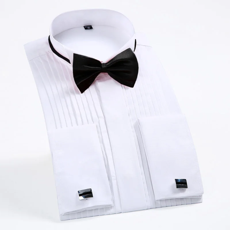 Dress Shirt French Cuff - White Men's French Cuff Dress Shirt