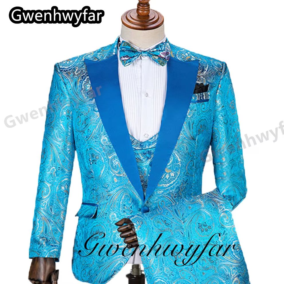 Men Formal Wear For Wedding - Gwenhwyfar Pattern Men Suits Marriage Young