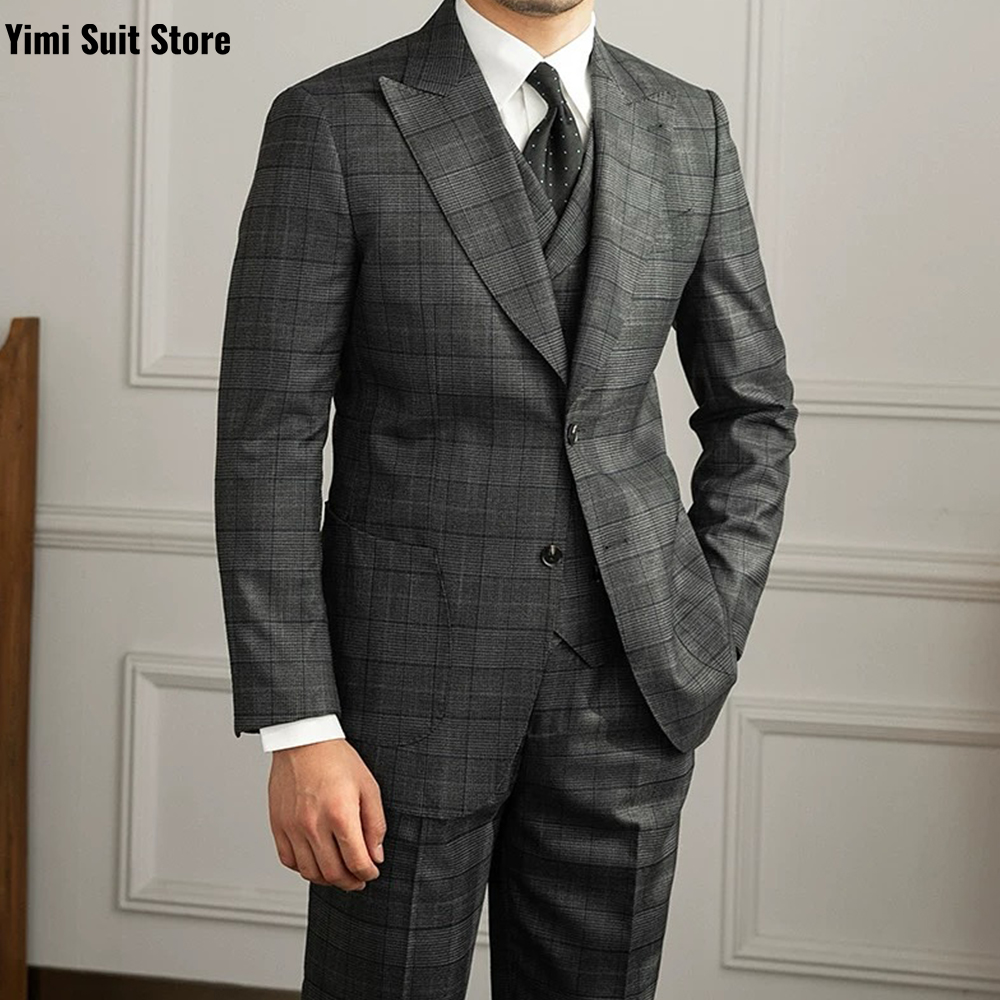 YiMinpwp Men's Suit 3Pcs Set P - Men Formal Wear Modern review and price