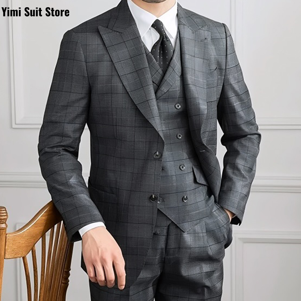 YiMinpwp Men's Suit 3Pcs Set P - Men Formal Wear Modern review and price
