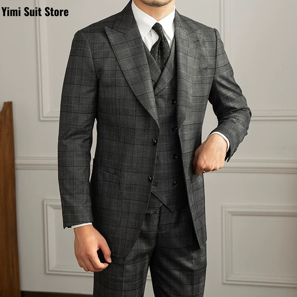 YiMinpwp Men's Suit 3Pcs Set P - Men Formal Wear Modern review and price