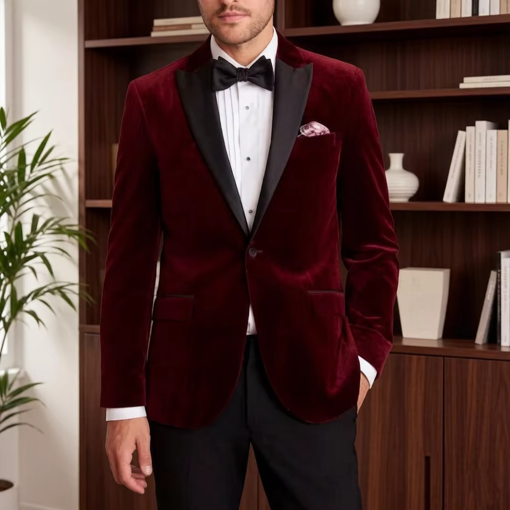 Velvet Formal Suit for Men Sli - Formal Men Party Wear Jacket review and price