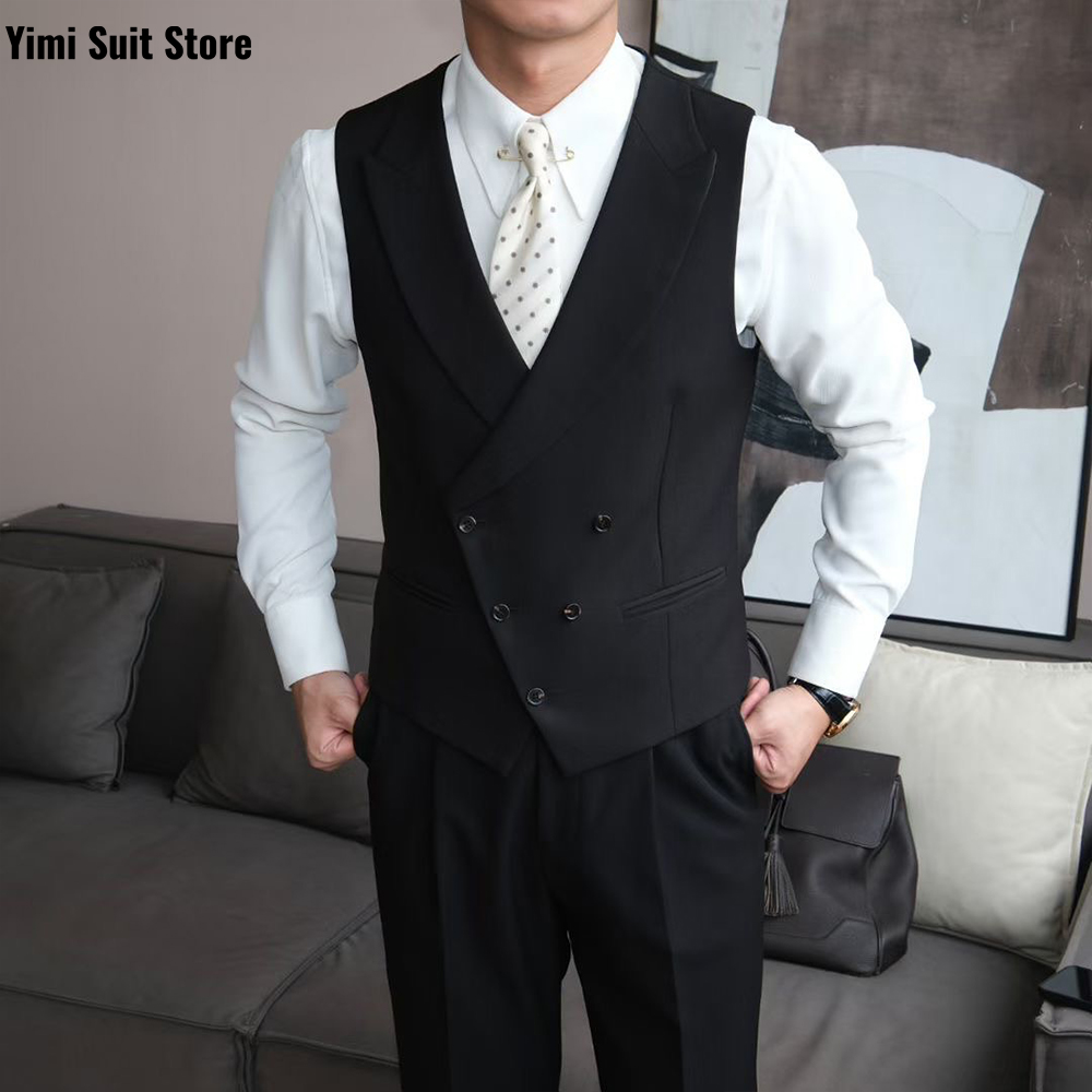 Black High Quality Men's Suits - Men Formal Wear Modern review and price