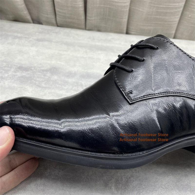 Men's Black Leather Oxford Sho - Formal Men Daily Wear Shoes review and price