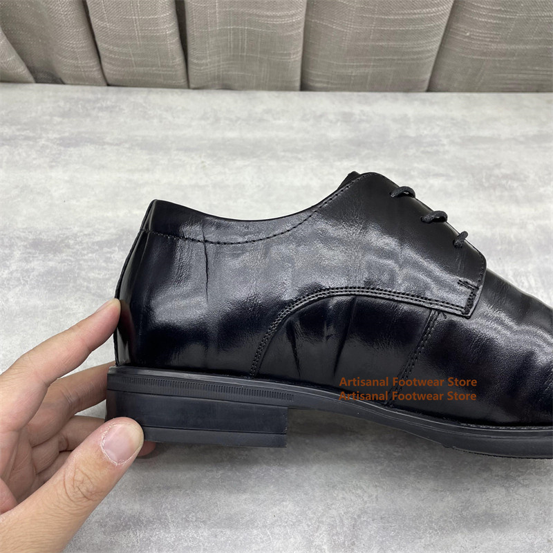 Men's Black Leather Oxford Sho - Formal Men Daily Wear Shoes review and price