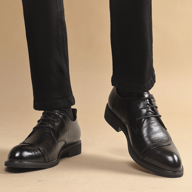 Leather Oxford Shoes With Meta - Formal Men Daily Wear Shoes review and price
