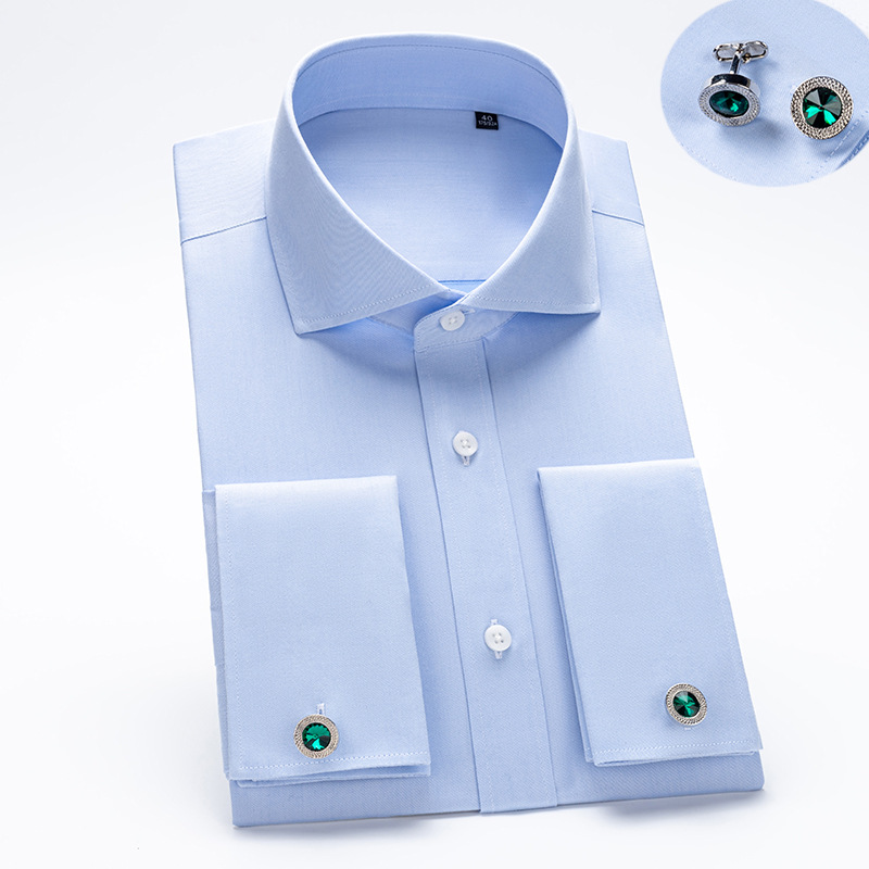 Luxury Windsor Collar Men's Co - Dress Shirt French Cuff review and price