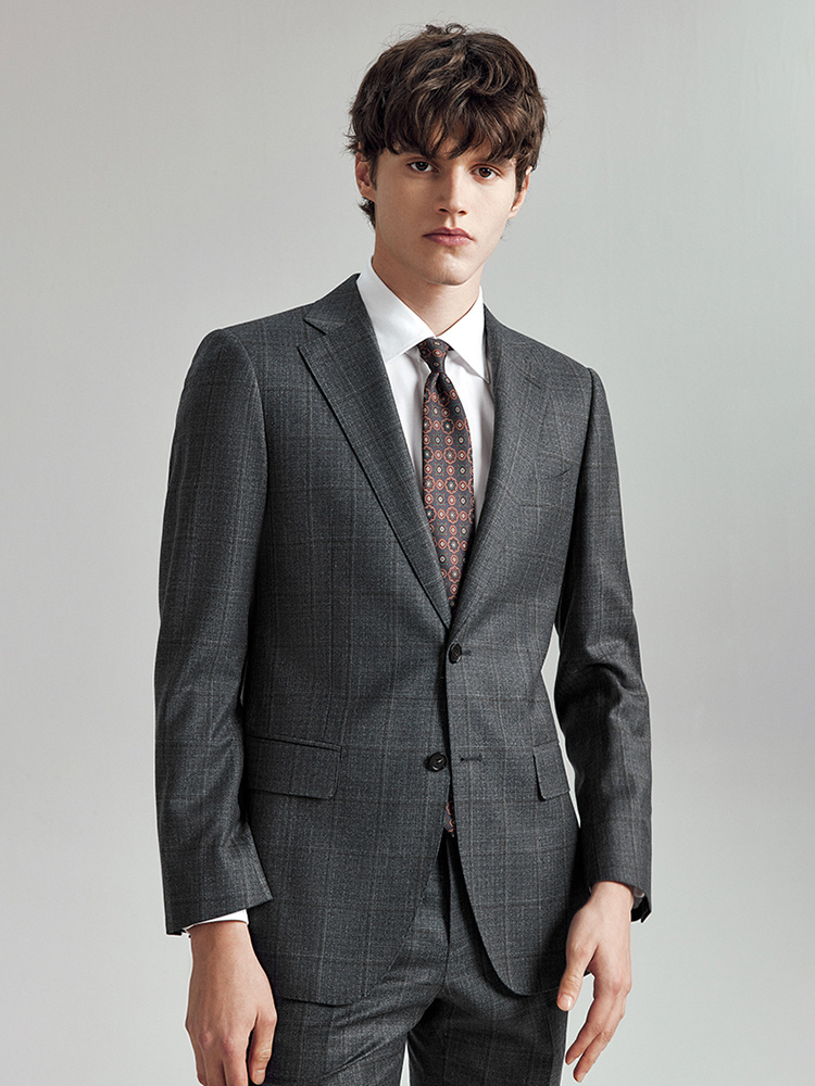 100% Wool Suits For Men Slim F - Men Formal Wear Fashion review and price