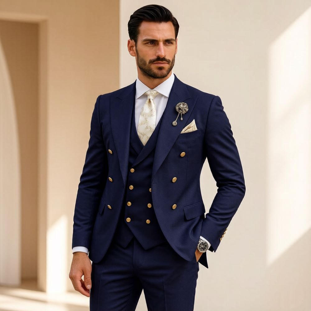 Men Ivory Wedding Suit Slim Fi - Men Formal Wear Modern review and price