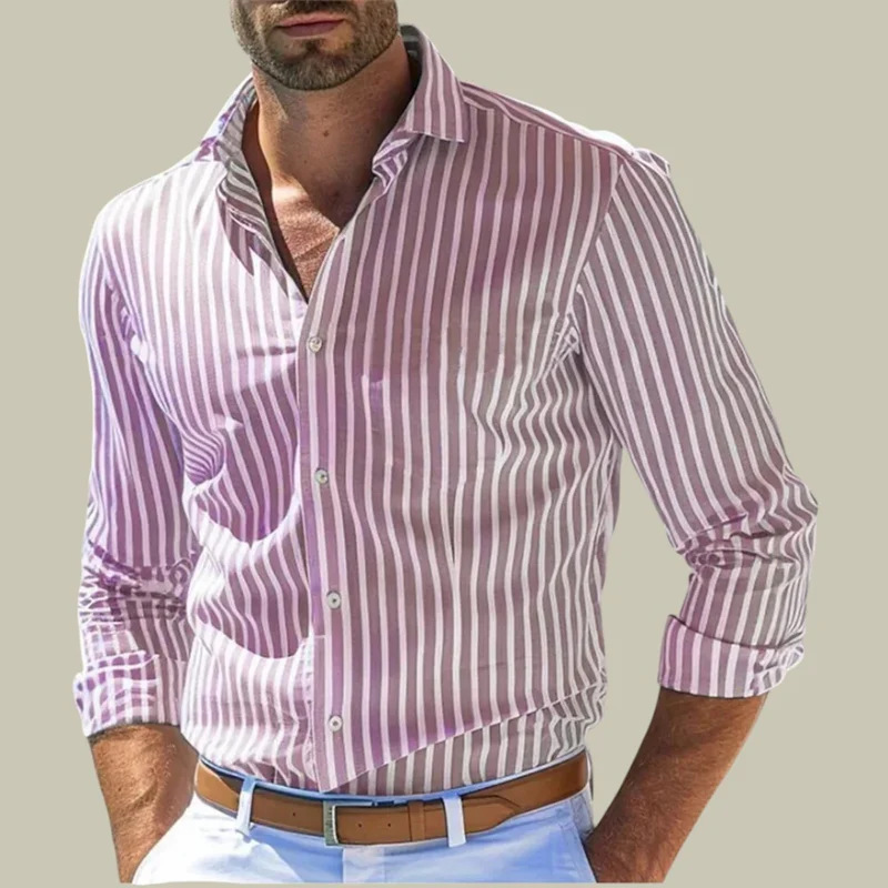 Men's slim-fit striped lapel l - Y2K Formal Wear Men review and price