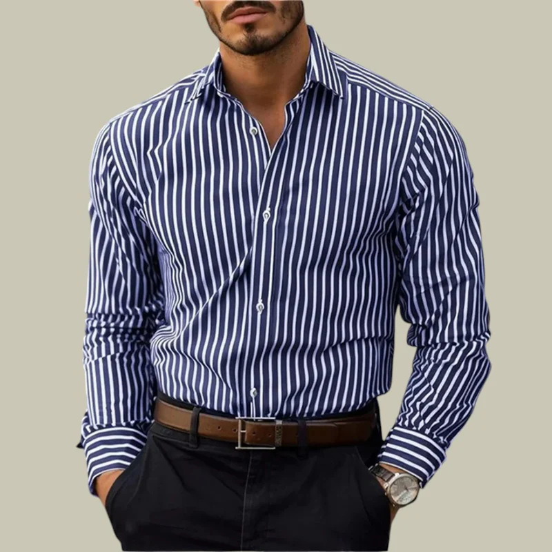 Men's slim-fit striped lapel l - Y2K Formal Wear Men review and price