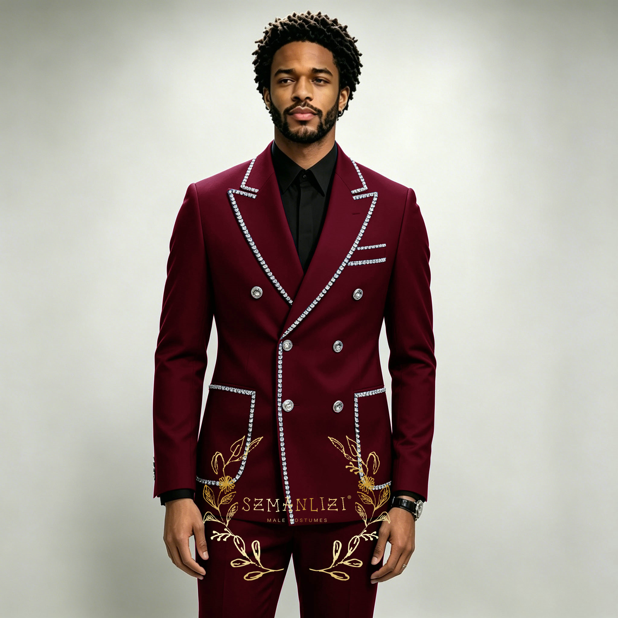 Luxury Men's Suits 2 Pieces Ro - Men Formal Wear For Wedding review and price