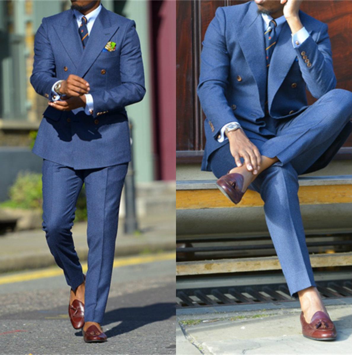 Dark Blue Formal Mens Suits Tw - Men Formal Wear For Wedding review and price