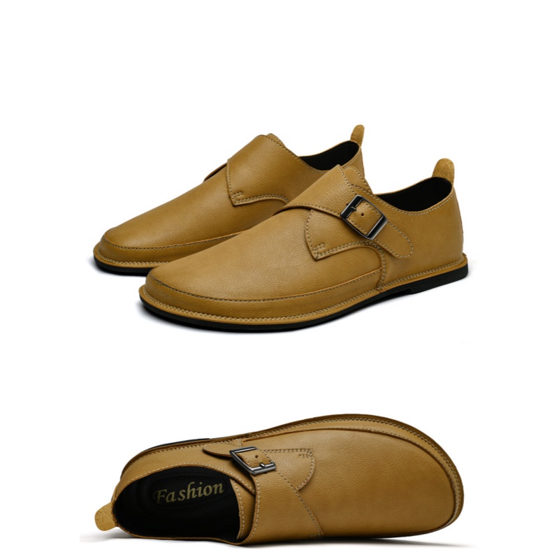 Men'S Leather Munk Shoes Fashi - Formal Men Daily Wear Shoes review and price