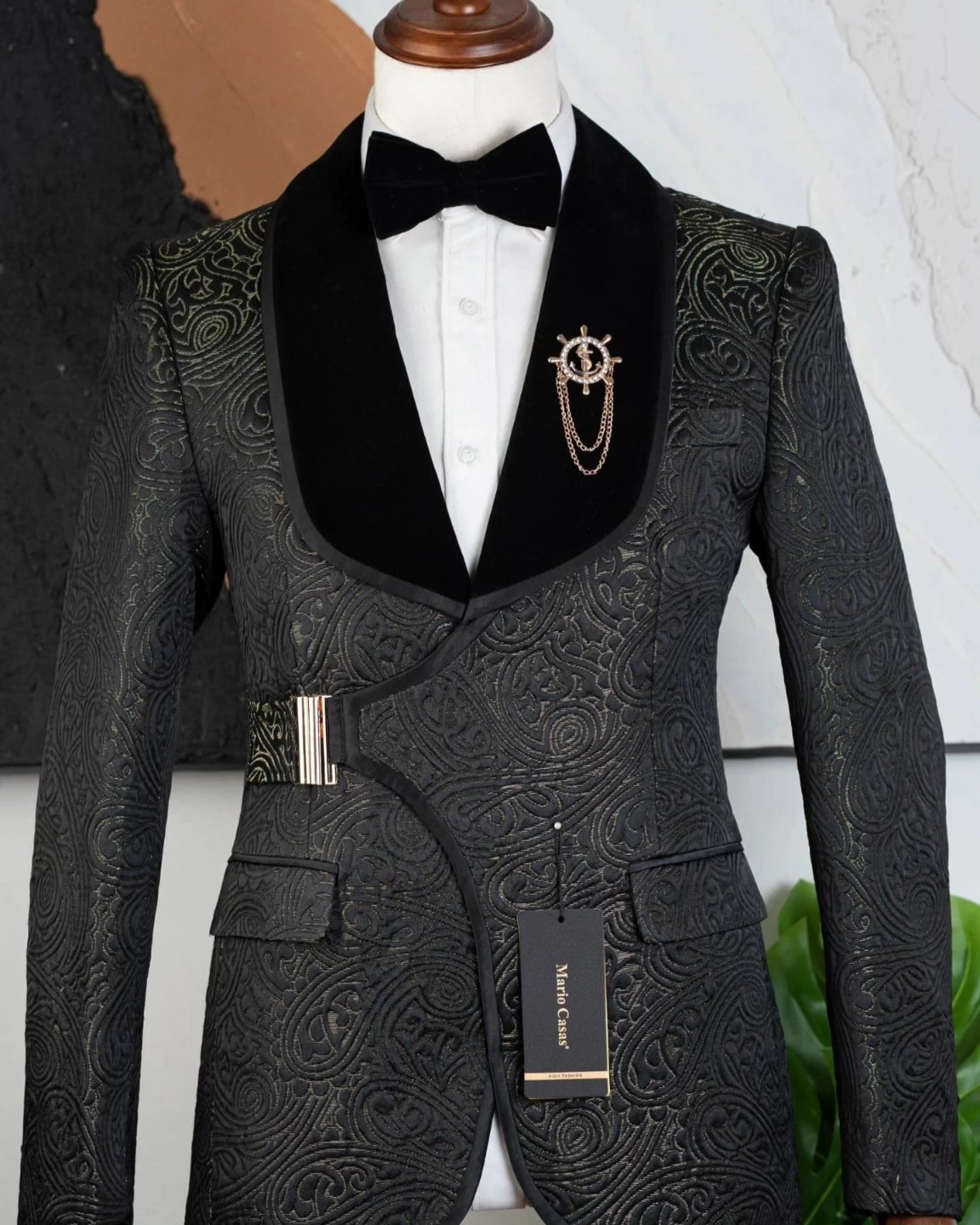 Floral Formal Wedding Tuxedo w - Men Formal Wear Fashion review and price