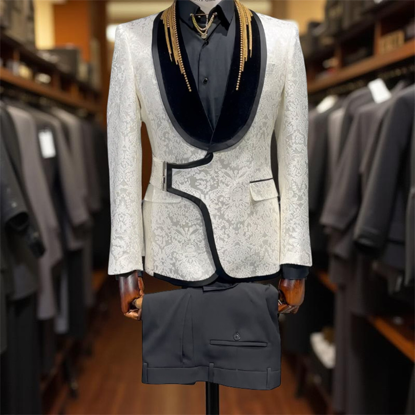 Floral Formal Wedding Tuxedo w - Men Formal Wear Fashion review and price