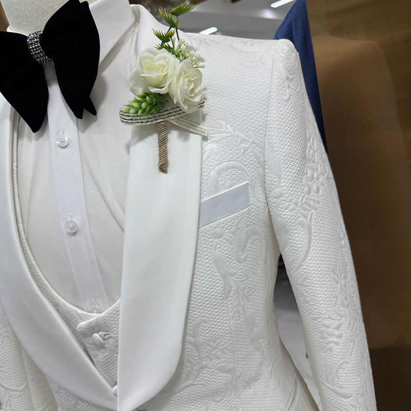 Men Wedding Suit White 3 Piece - Men Formal Wear For Wedding review and price
