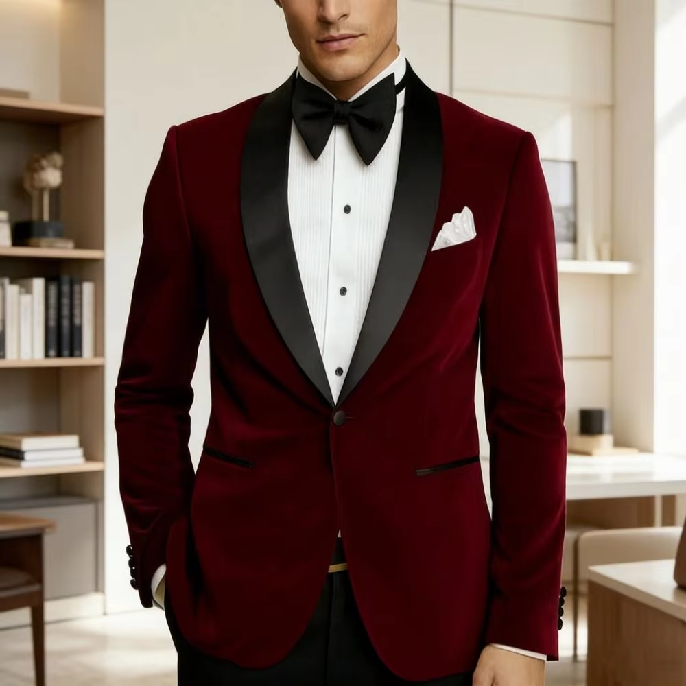 Men Velvet Blazer Slim Fit Sui - Formal Men Party Wear Jacket review and price