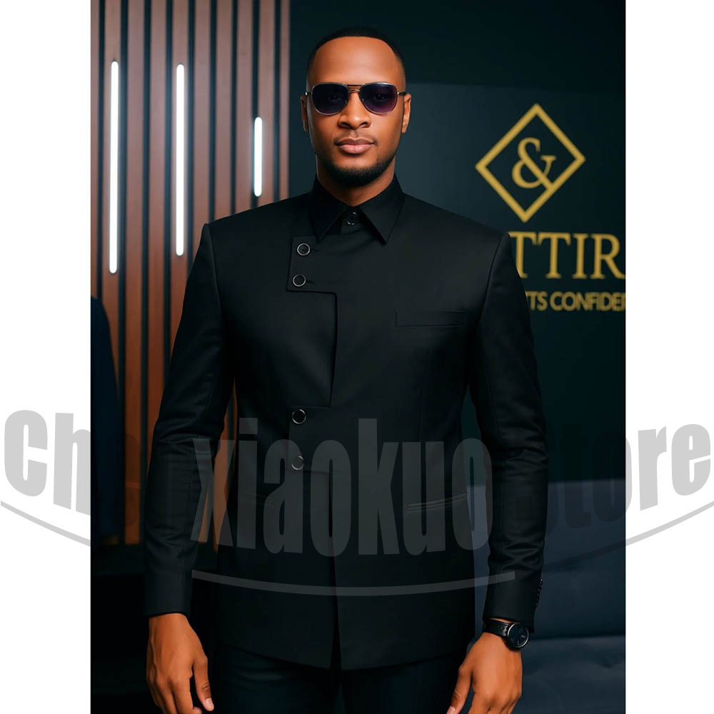 Fashion Mandarin Collar Mens S - Men Formal Wear Modern review and price