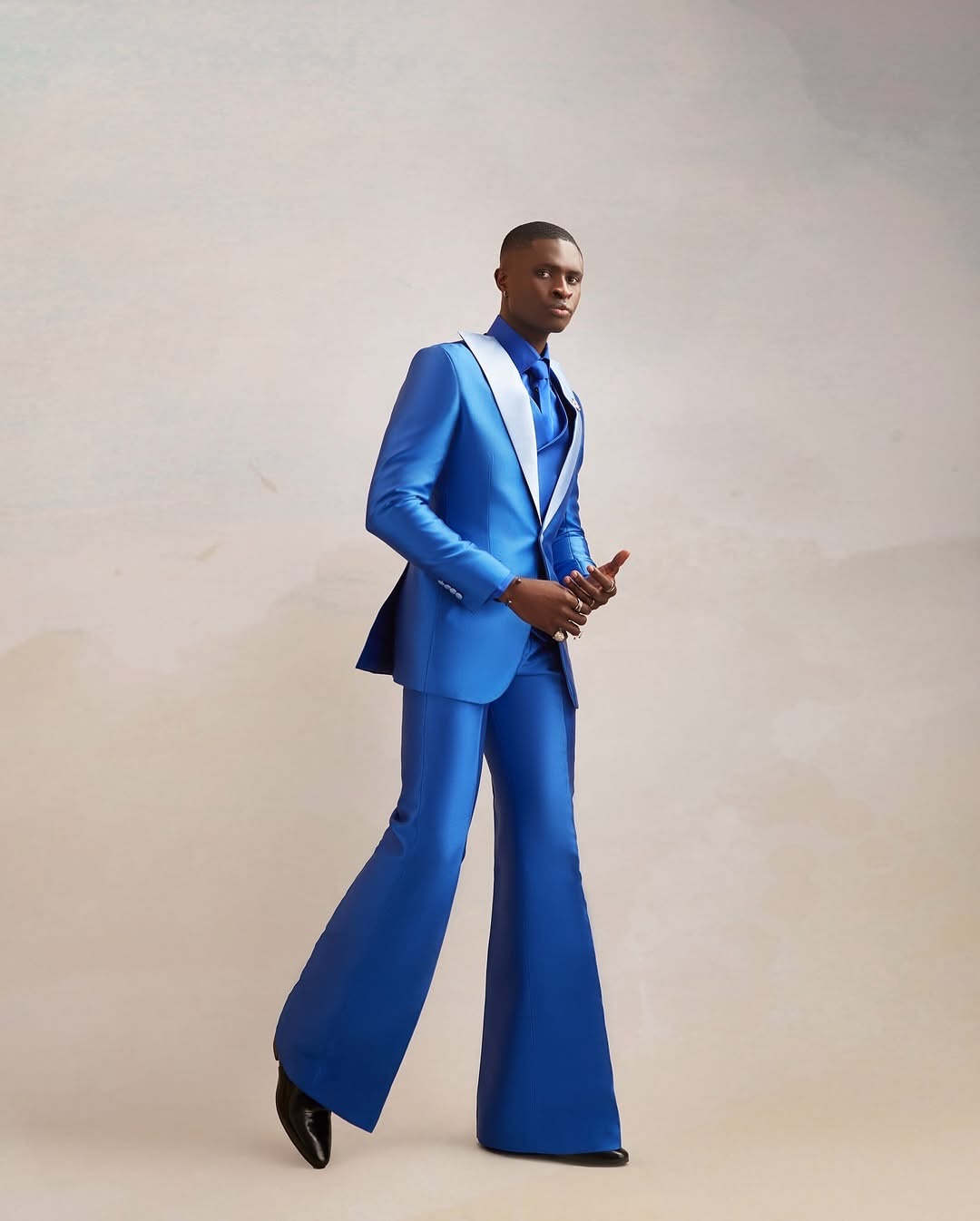 Satin Men Suit Set 3 Pcs Blaze - Men Formal Wear Modern review and price