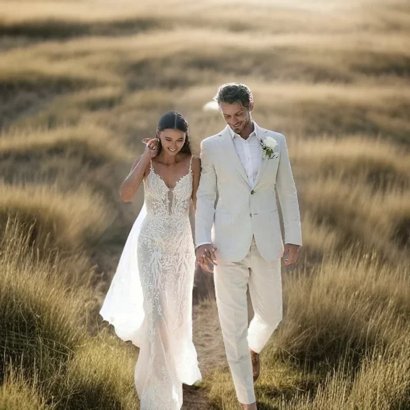 Linen Wedding Tuxedo For Men S - Men Formal Wear Modern review and price