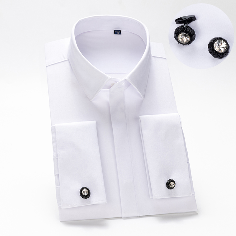 Men's French Cufflinks Shirt,  - Dress Shirt French Cuff review and price