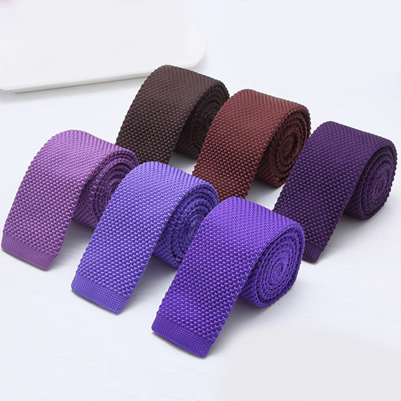 6cm Solid Black White Knitted  - Men Formal Wear Fashion review and price