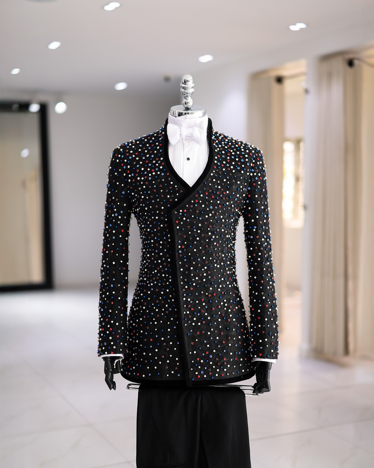 Colorful Crystals Men Suits Se - Men Formal Wear Modern review and price