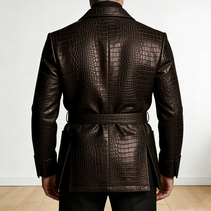  Men's Crocodile Pattern Leat - Formal Men Party Wear Jacket review and price