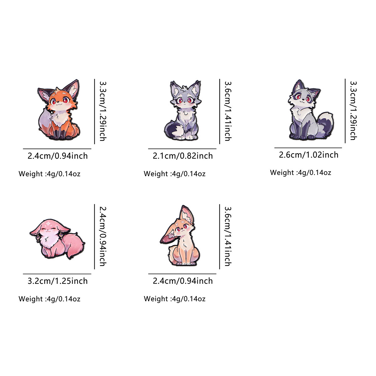 Cute Cartoon Fox Enamel Pins C - Tuxedo Lapel Pin review and price