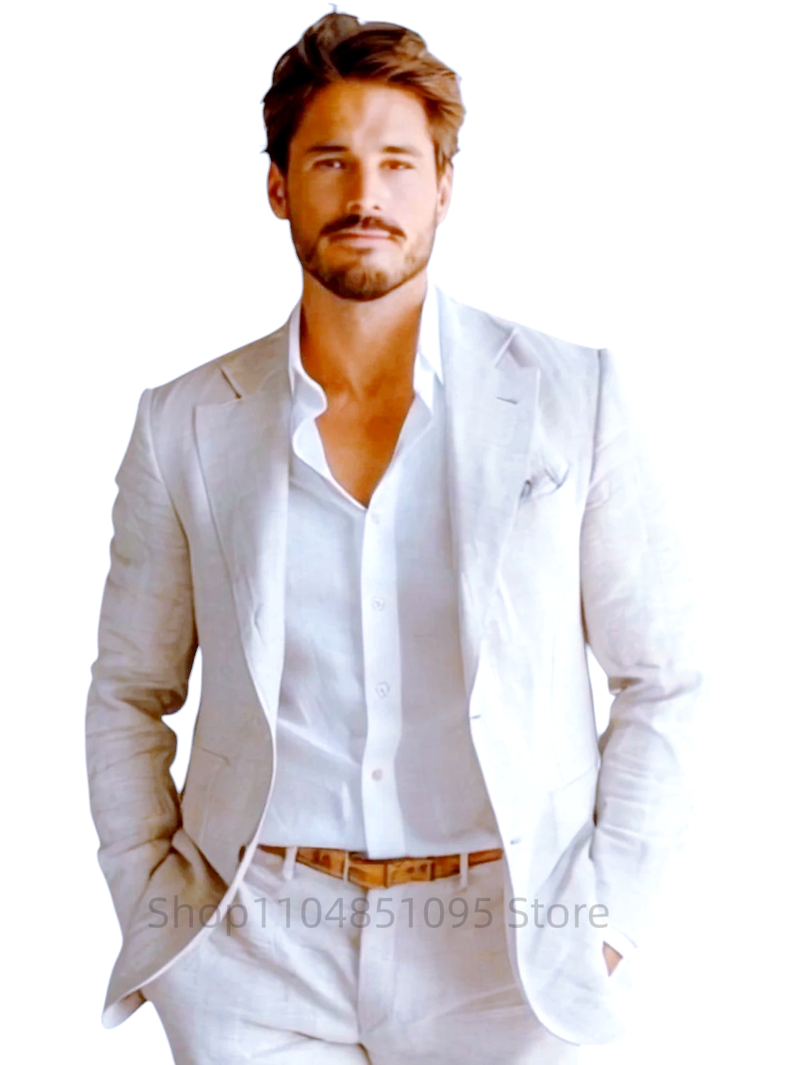 Blue Slim Fit Men's Linen Blaz - Formal Men Party Wear Jacket review and price