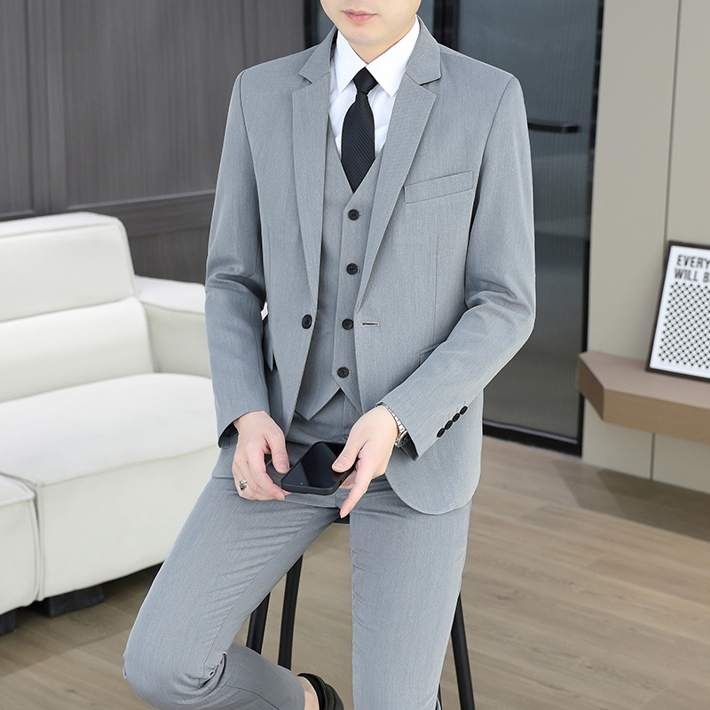 Suit  (Blazer+Vest+Trousers) M - Men Formal Wear Fashion review and price