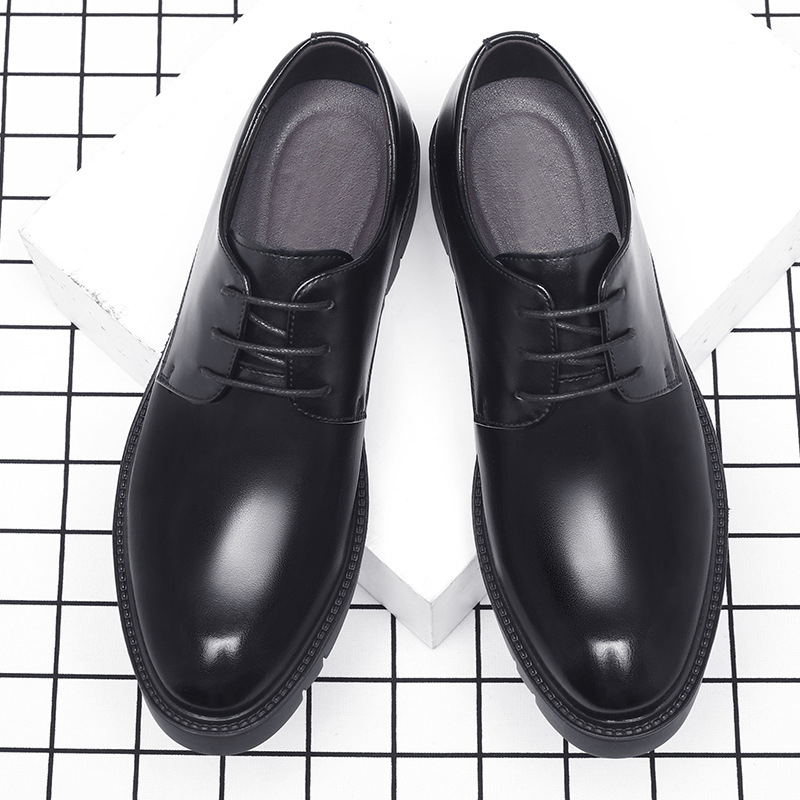 Mens Black Leather Lace Up Dre - Formal Men Daily Wear Shoes review and price