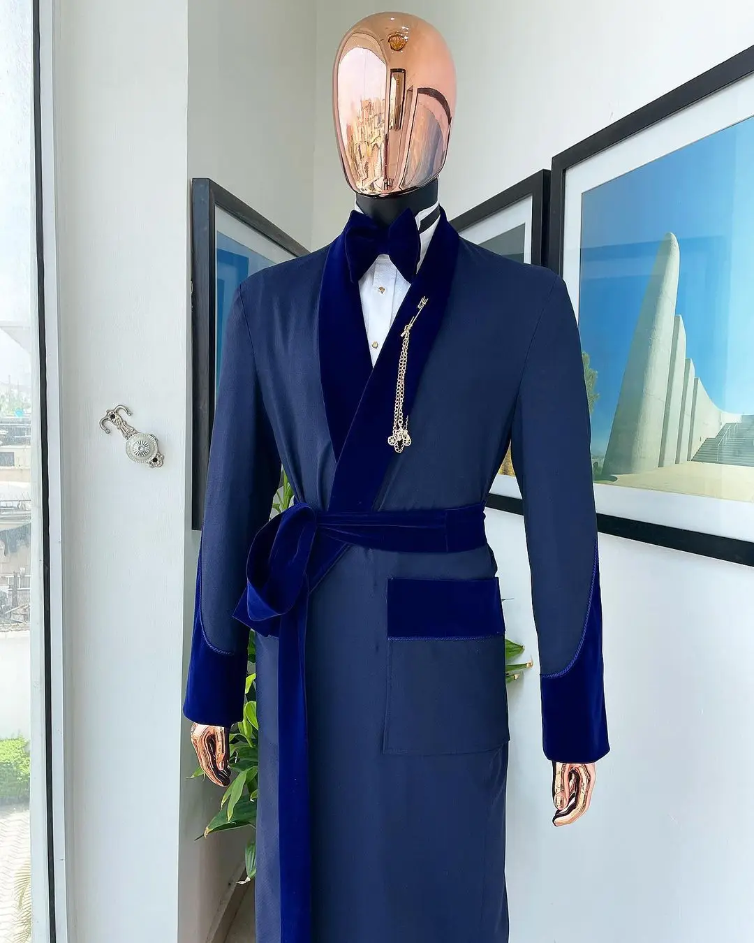 Tailor Made Royal Blue Men Sui - Men Formal Wear For Wedding review and price