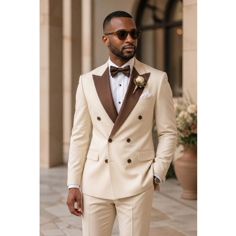 Men Double Breasted Tuxedo Sui - Men Formal Wear Fashion review and price